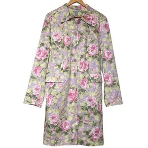 Vintage Jaclyn Smith Cotton Floral Duster